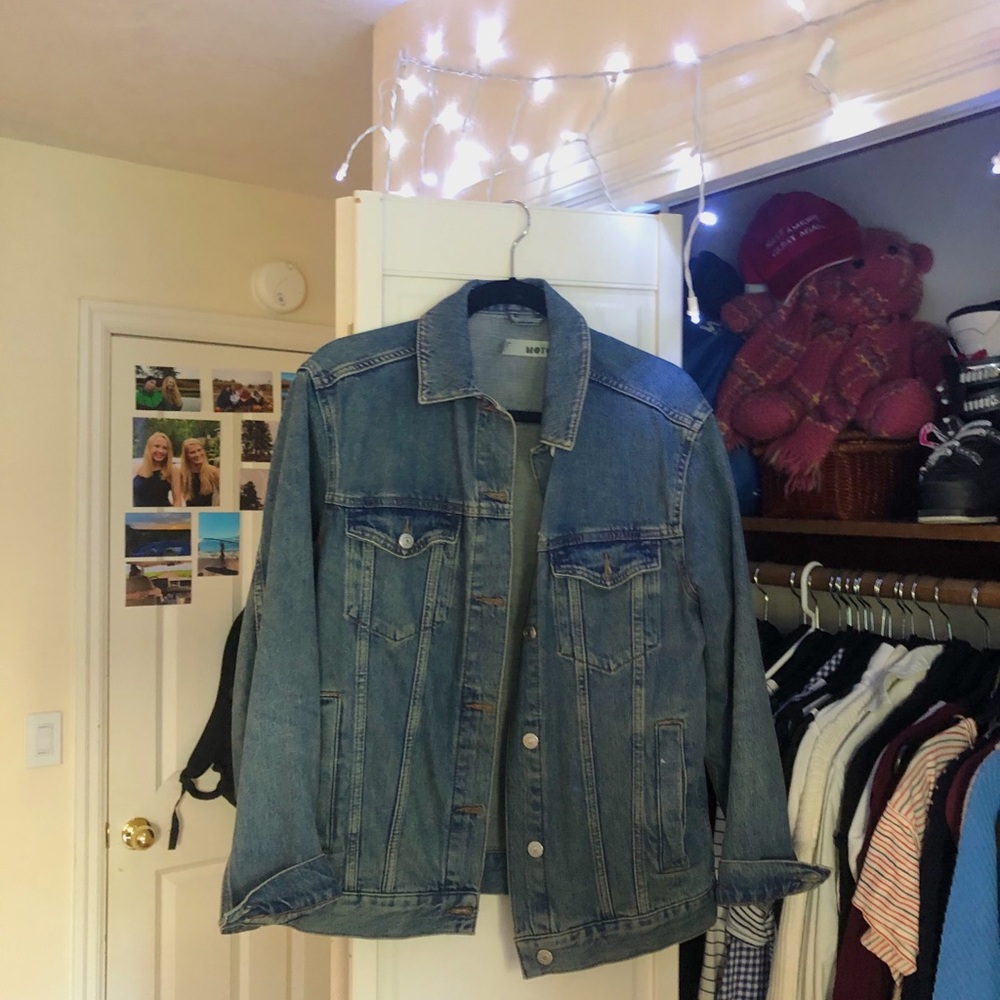 MOTO topshop oversized denim jacket